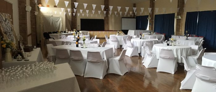 Edingale Village Hall Set for a Wedding